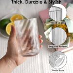 لیوان بلند بلور خطی وارداتی kit-710