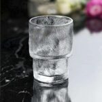 نیم لیوان بلور طرح یخی وارداتی kit-701