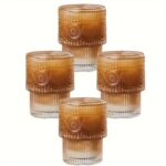 نیم لیوان بلور طرحدار شفاف وارداتی kit-699