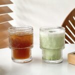 نیم لیوان بلور طرحدار شفاف وارداتی kit-699