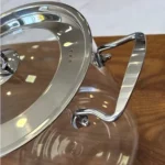 قابلمه پیرکس پروتی ترکیه با دسته و درب سیلور perotti