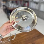 قابلمه پیرکس پروتی ترکیه با دسته و درب سیلور perotti