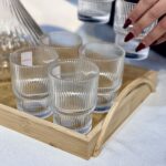 تنگ و نیم لیوان تراشدار 7 پارچه Deli Glass