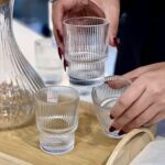 تنگ و نیم لیوان تراشدار 7 پارچه Deli Glass