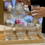 تنگ و نیم لیوان تراشدار 7 پارچه Deli Glass