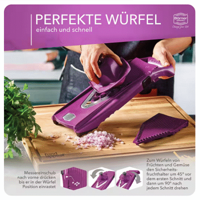 رنده برنر آلمان مدل V5 اصل Borner رنگ بنفش