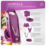 رنده برنر آلمان مدل V5 اصل Borner رنگ بنفش