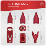 رنده برنر آلمان مدل V5 اصل Borner رنگ زرشکی