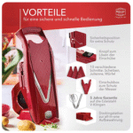 رنده برنر آلمان مدل V5 اصل Borner رنگ زرشکی