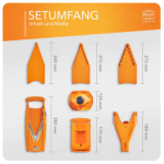 رنده برنر آلمان مدل V5 اصل Borner رنگ نارنجی