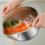 آبکش استیل و برنج‌شور وارداتی KIT-1135