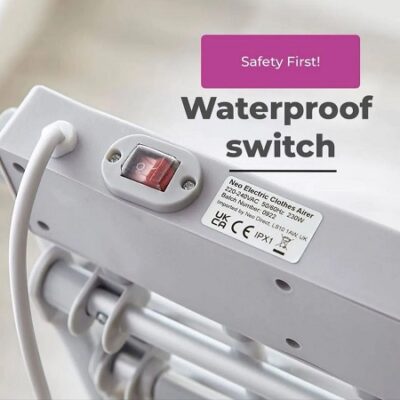 بند رخت برقی گرمایشی جنس آلومینیومی برای آپارتمان