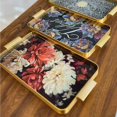 سینی پذیرایی استیل Arow مدل La Natura