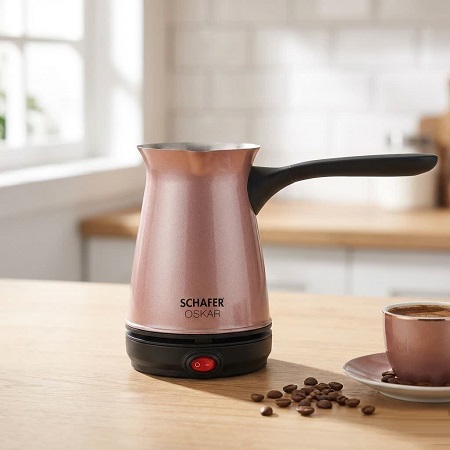 قهوه ساز برقی Schafer مدل Oscar رنگ رزگلد