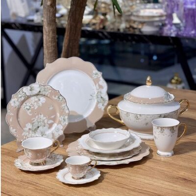 سرویس پذیرایی 6 نفره برند KitchenArt مدل Pink