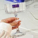 دسر خوری پایه بلند دلی گلس مدل Blooming Delisoga