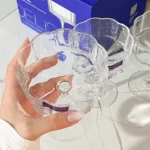 دسر خوری پایه بلند دلی گلس مدل Blooming Delisoga